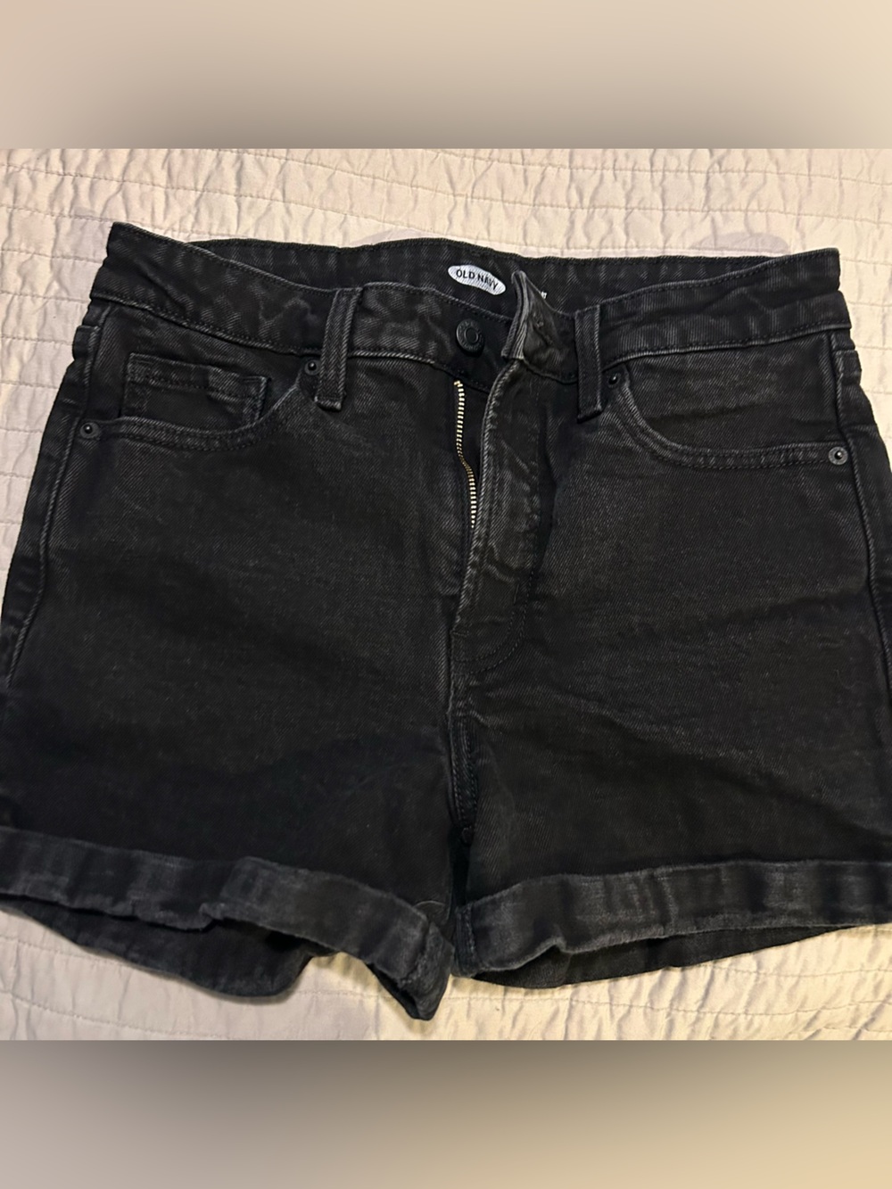 Old Navy Black Denim Short - High Rise